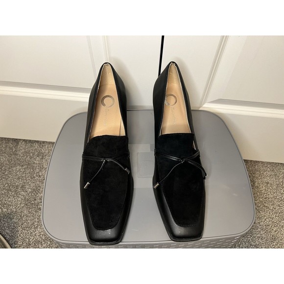 Womens Journee Collection Crawford Black Loafer Cushioned Chunky Heel Size 12 - Picture 4 of 13